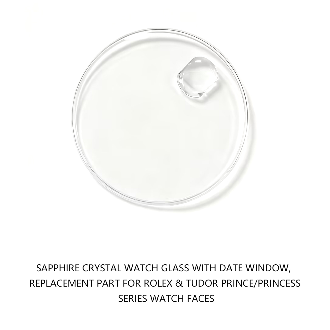 Vintage Watch Crystal - Sapphire Crystal Watch Glass with Date