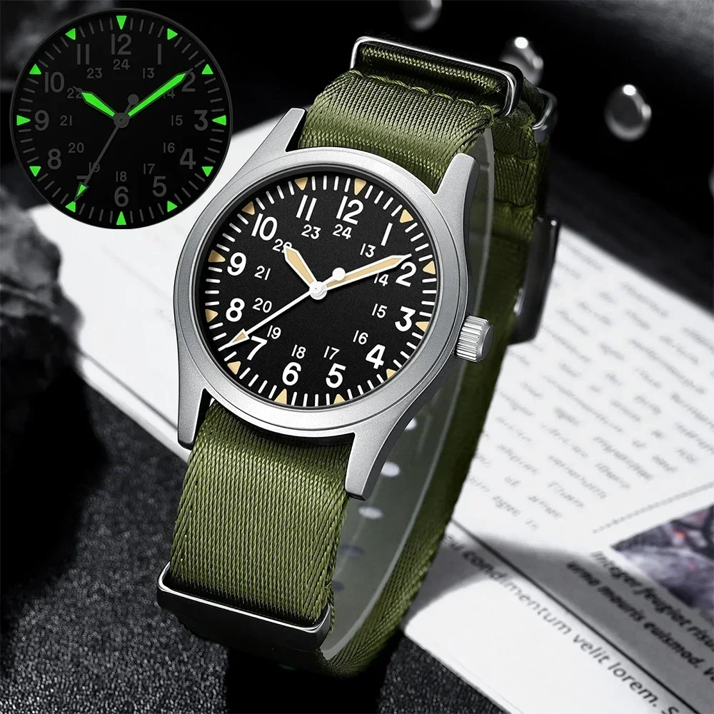Vintage Watch Crystal - ﻿MILITREK 2026 New Military Retro Men'S