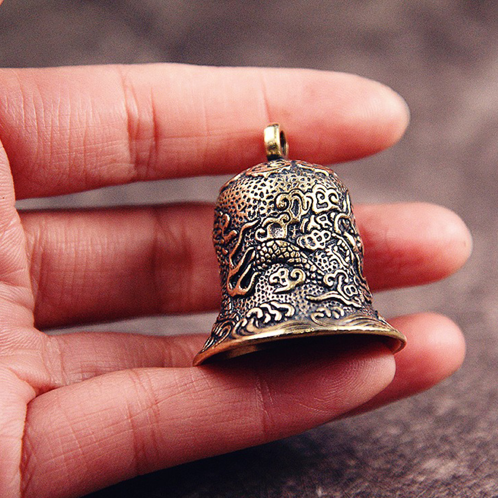 New Vintage Brass Bell Carved  - Vintage Collectible Bells 评论和价格
