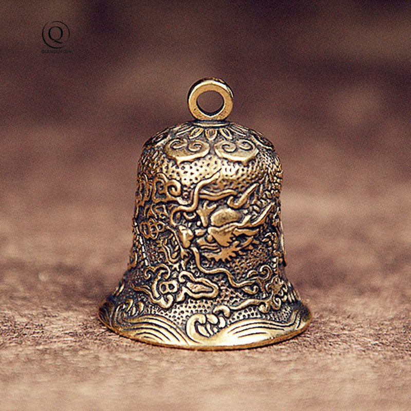 Vintage Brass Bell Carved Drag - Vintage Collectible Bells 评论和价格