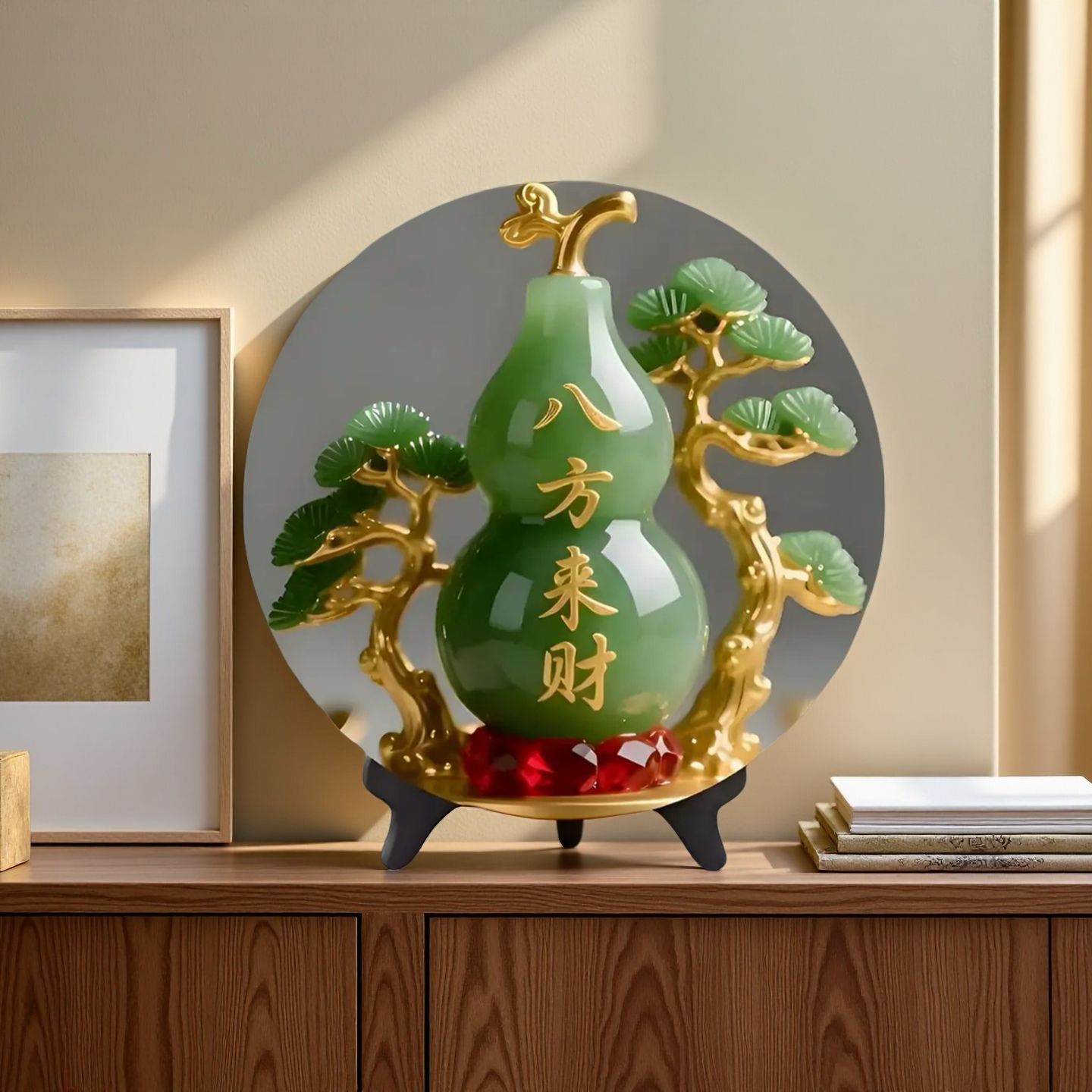 Natural Jade Gourd Figurine Ho - Vintage Collectible Christmas Ornaments 评论和价格