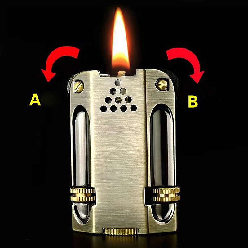 Vintage Zinc Alloy Dual Flint  - Vintage Collectible Lighters 评论和价格