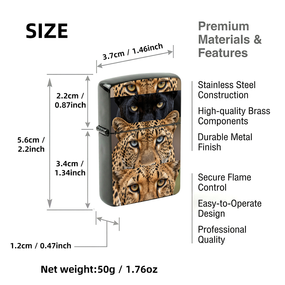 Flip Top Lighter Leopard Panth - Vintage Collectible Lighters 评论和价格