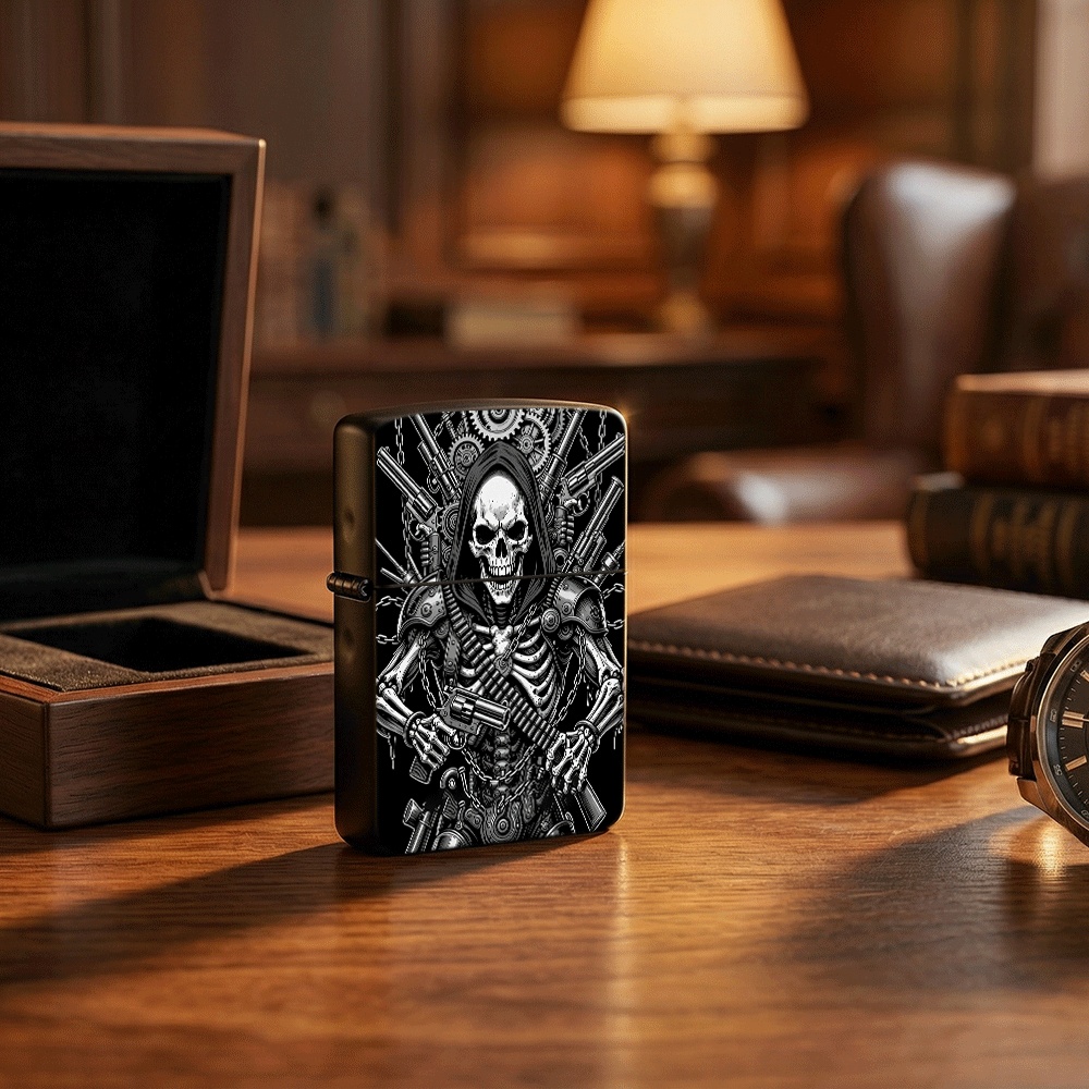 Flip Top Lighter Steampunk Ske - Vintage Collectible Guns 评论和价格