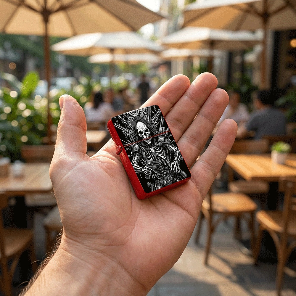 Flip Top Lighter Steampunk Ske - Vintage Collectible Guns 评论和价格