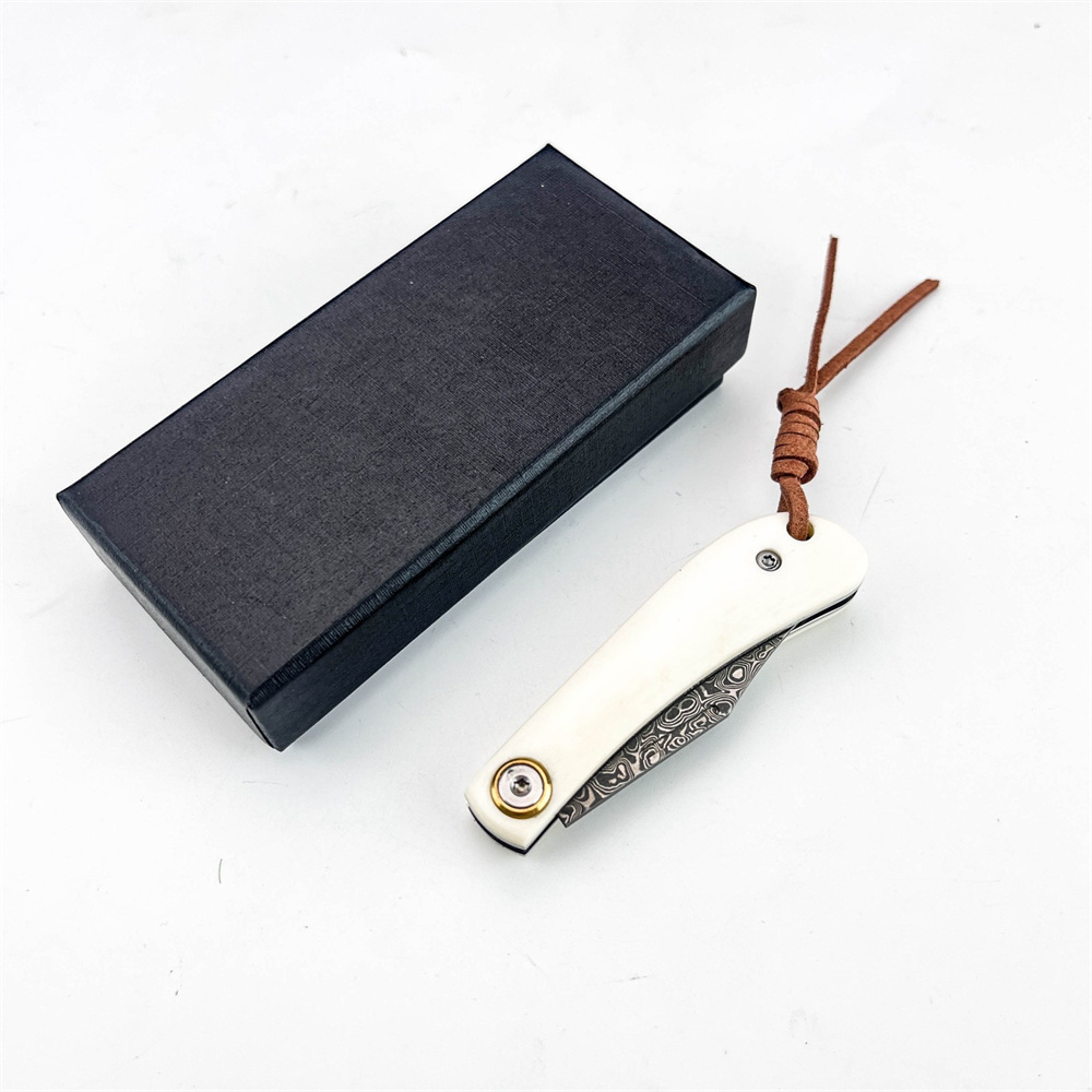 Compact Vintage Damascus Foldi - Vintage Collectible Pocket Knives 评论和价格