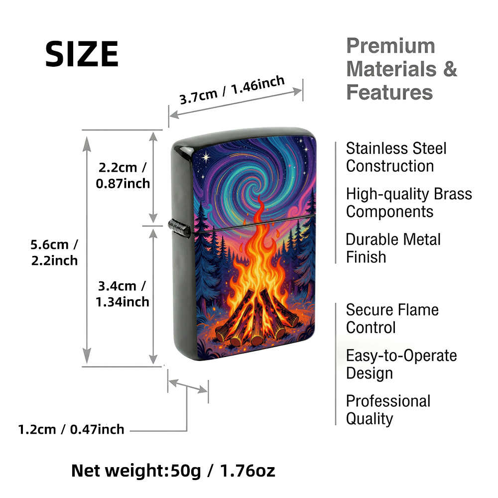 Flip Top Lighter Campfire Fore - Vintage Collectible Lighters 评论和价格