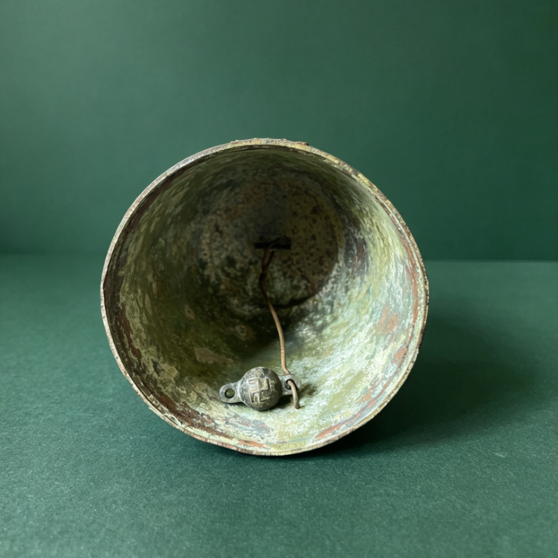 Antique Hanging Temple Bell Vi - Vintage Collectible Bells 评论和价格