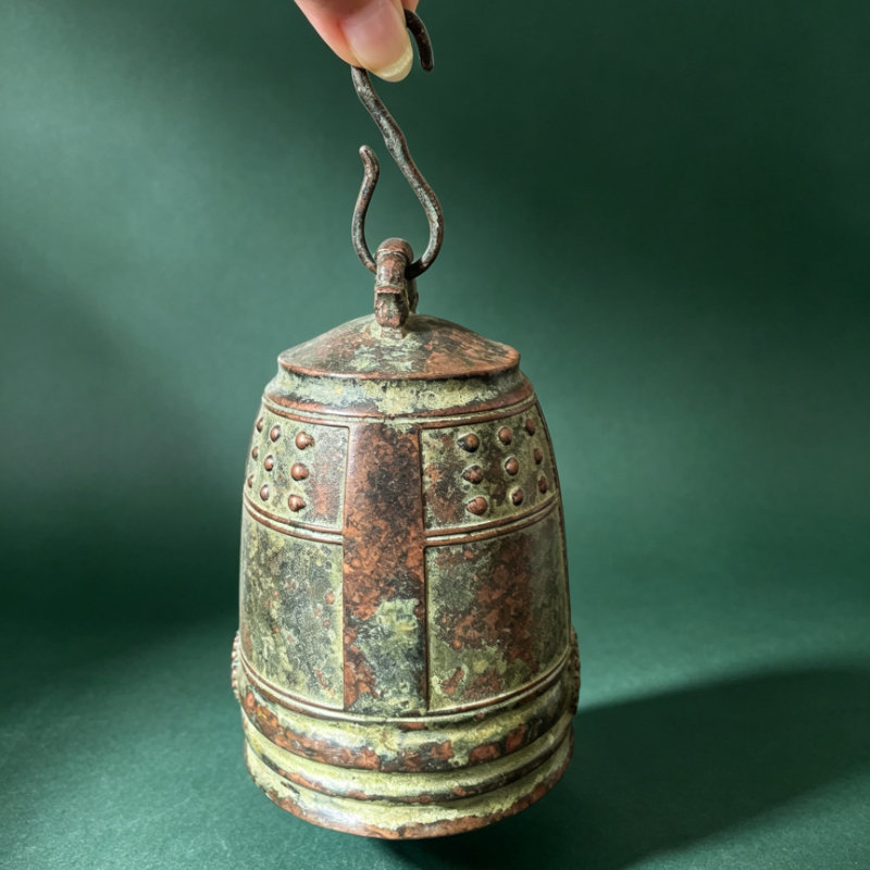 Antique Hanging Temple Bell Vi - Vintage Collectible Bells 评论和价格