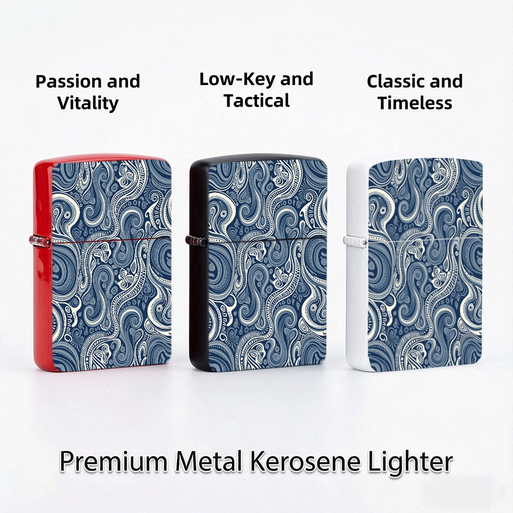 Flip Top Lighter Blue Tribal S - Vintage Collectible Lighters 评论和价格