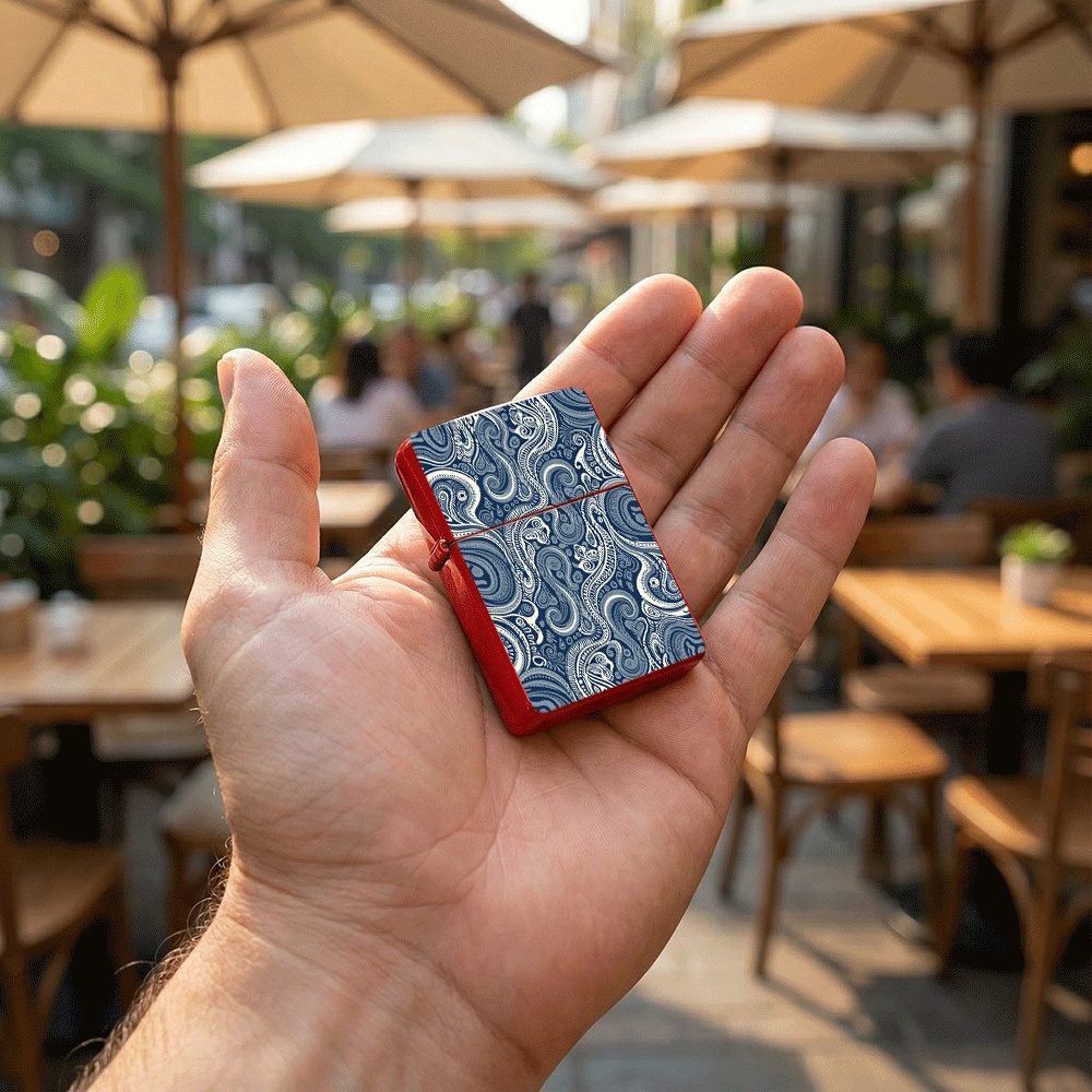 Flip Top Lighter Blue Tribal S - Vintage Collectible Lighters 评论和价格