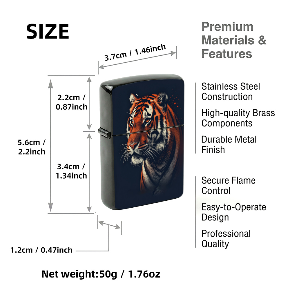 Flip Top Lighter Tiger Head Vi - Vintage Collectible Lighters 评论和价格