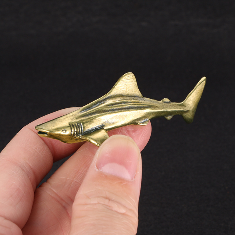 Vintage Brass Shark Figurine,  - Vintage Collectible Christmas Ornaments 评论和价格