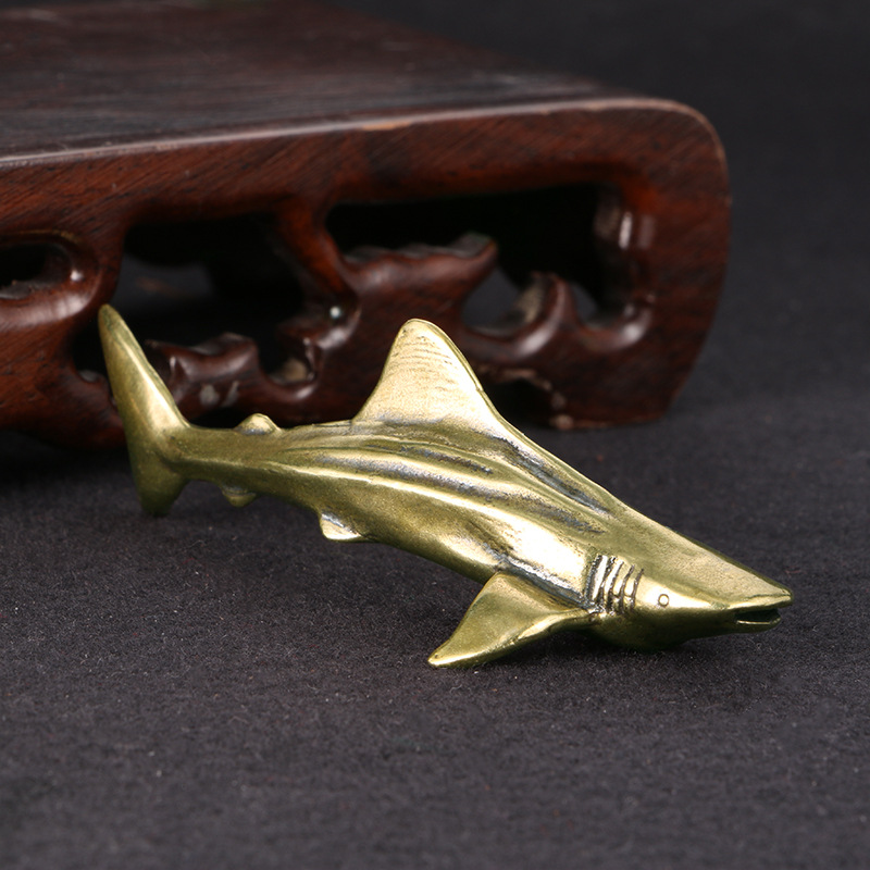 Vintage Brass Shark Figurine,  - Vintage Collectible Christmas Ornaments 评论和价格